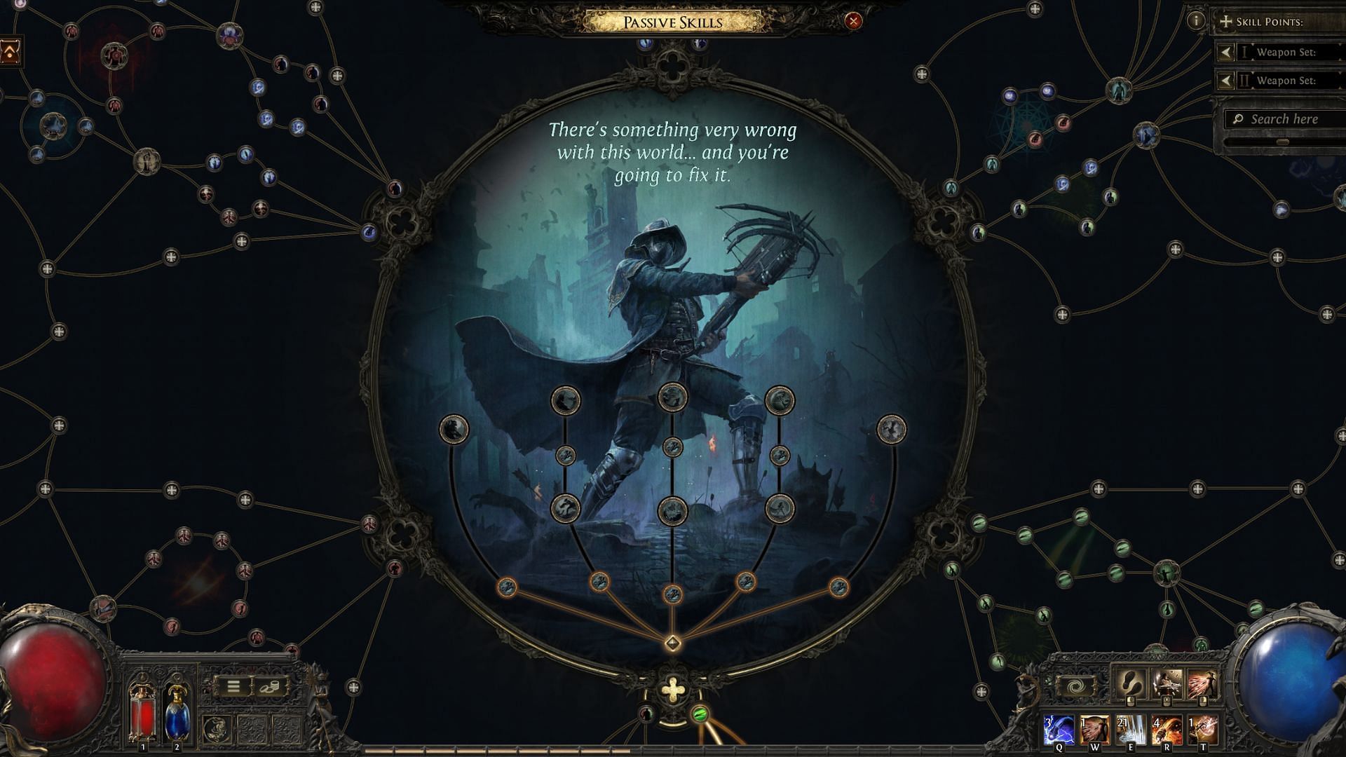 Easily search passive skills in next Path of Exile 2 update (Image via Grinding Gear Games)